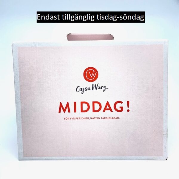 Middagslåda 2 port - v45 Tryffelbakad majskycklingklubba, smashad potatis, rödvinssås & nattbakade tomater